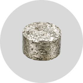 Compressed aluminium briquette