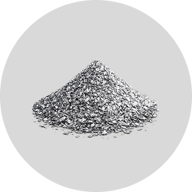 Loose aluminium swarf